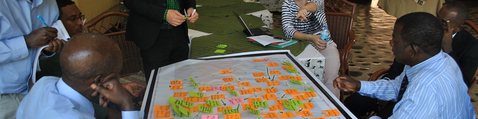 Staff from various government Ministries in Kenya, Tanzania, Uganda, Rwanda, Burundi, and Ethiopia work to develop a strategic vision of the future